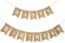 Burlap Happy Birthday Banner for Birthday Party Decorations (White Print)